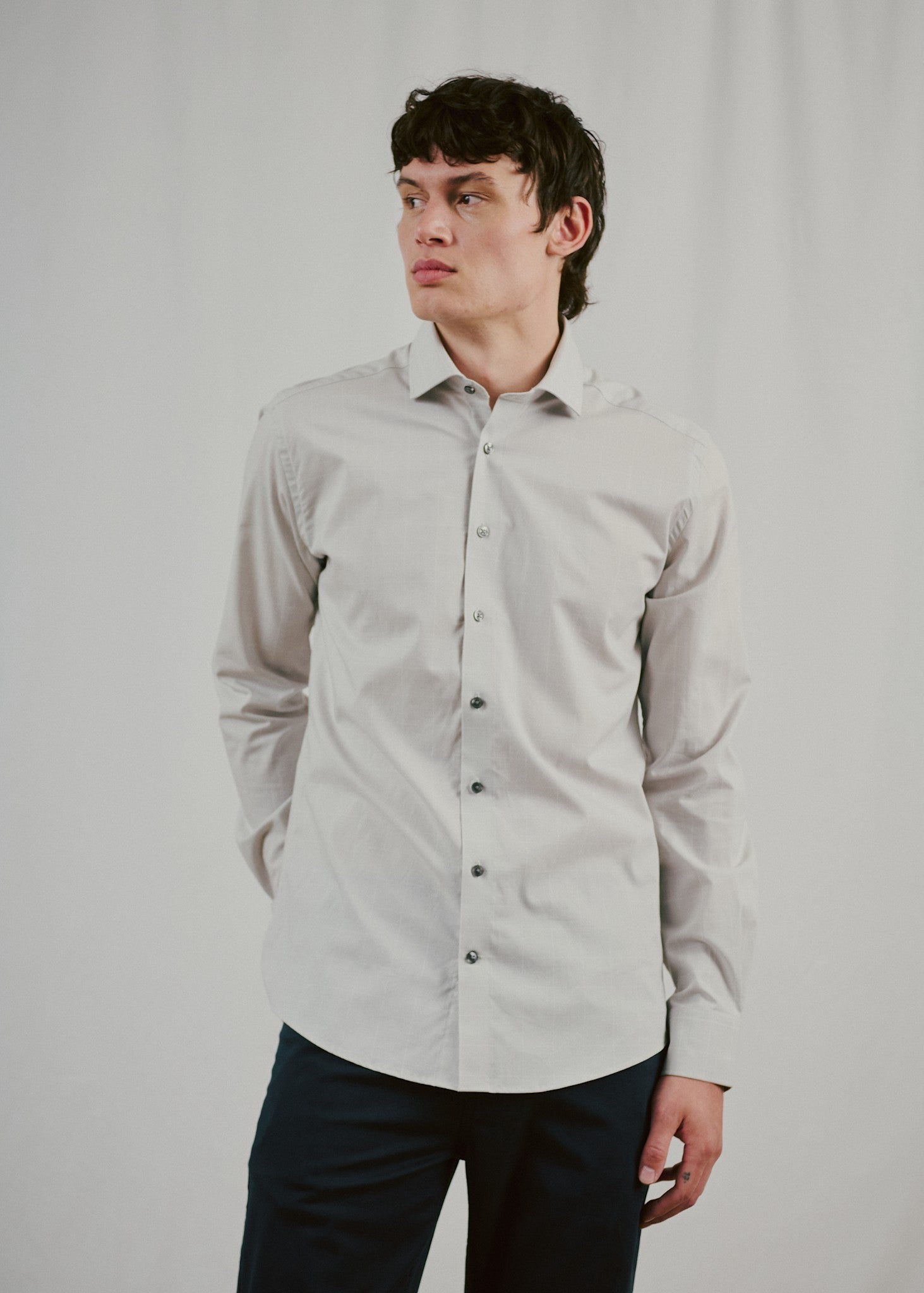 BS Balle Modern Fit Skjorte - Grey