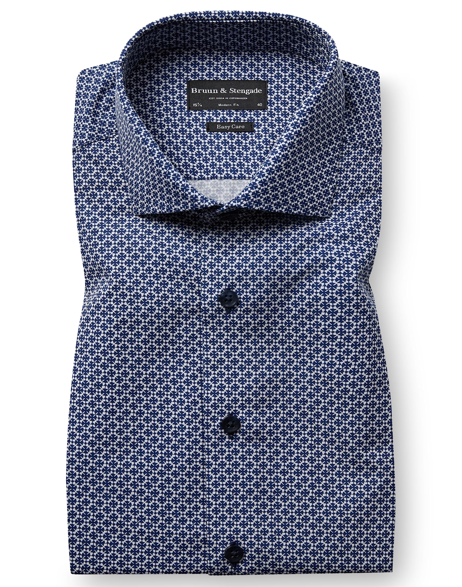 BS Lemie Modern Fit Skjorte - Navy