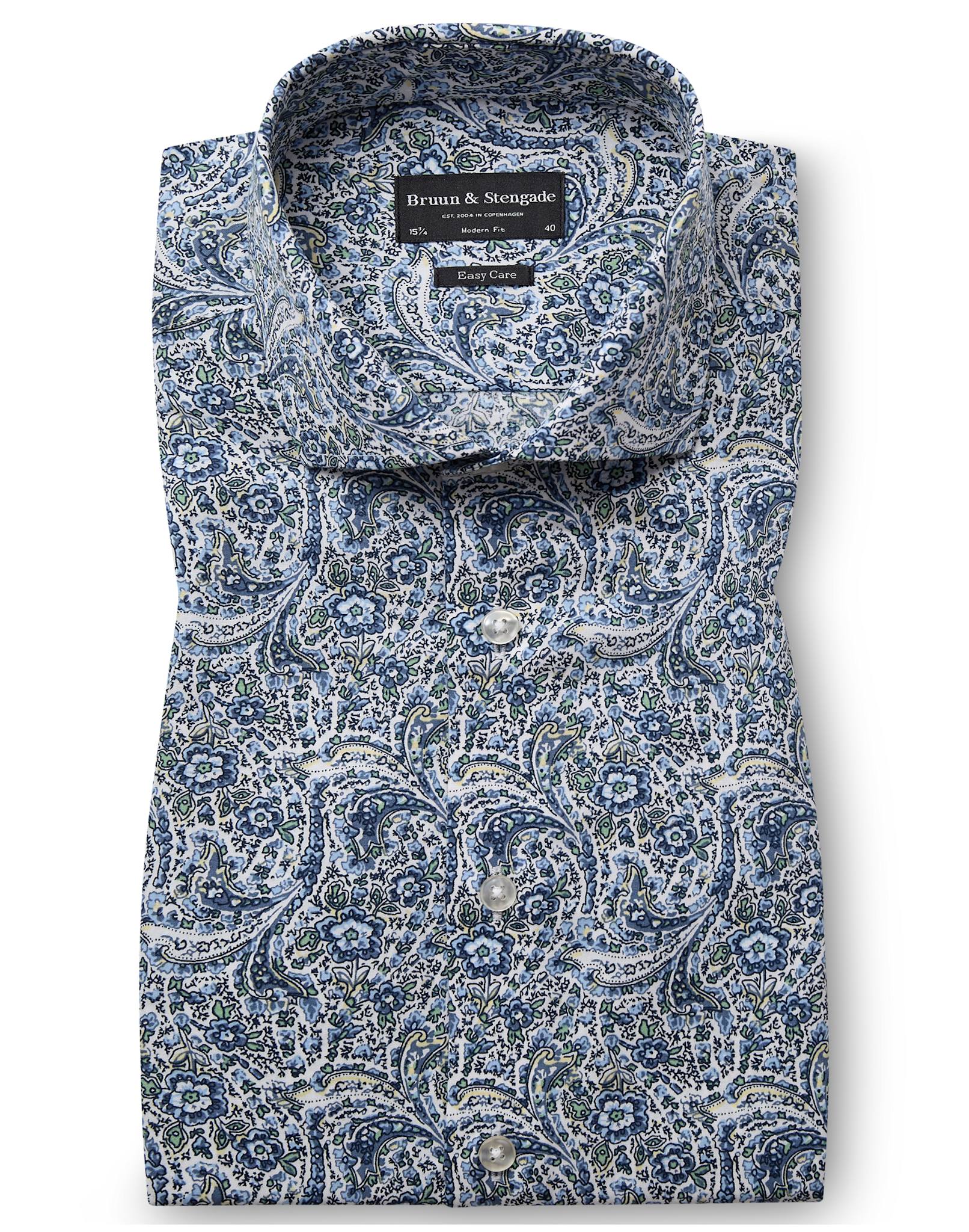 BS Tolkien Modern Fit Skjorte - Navy