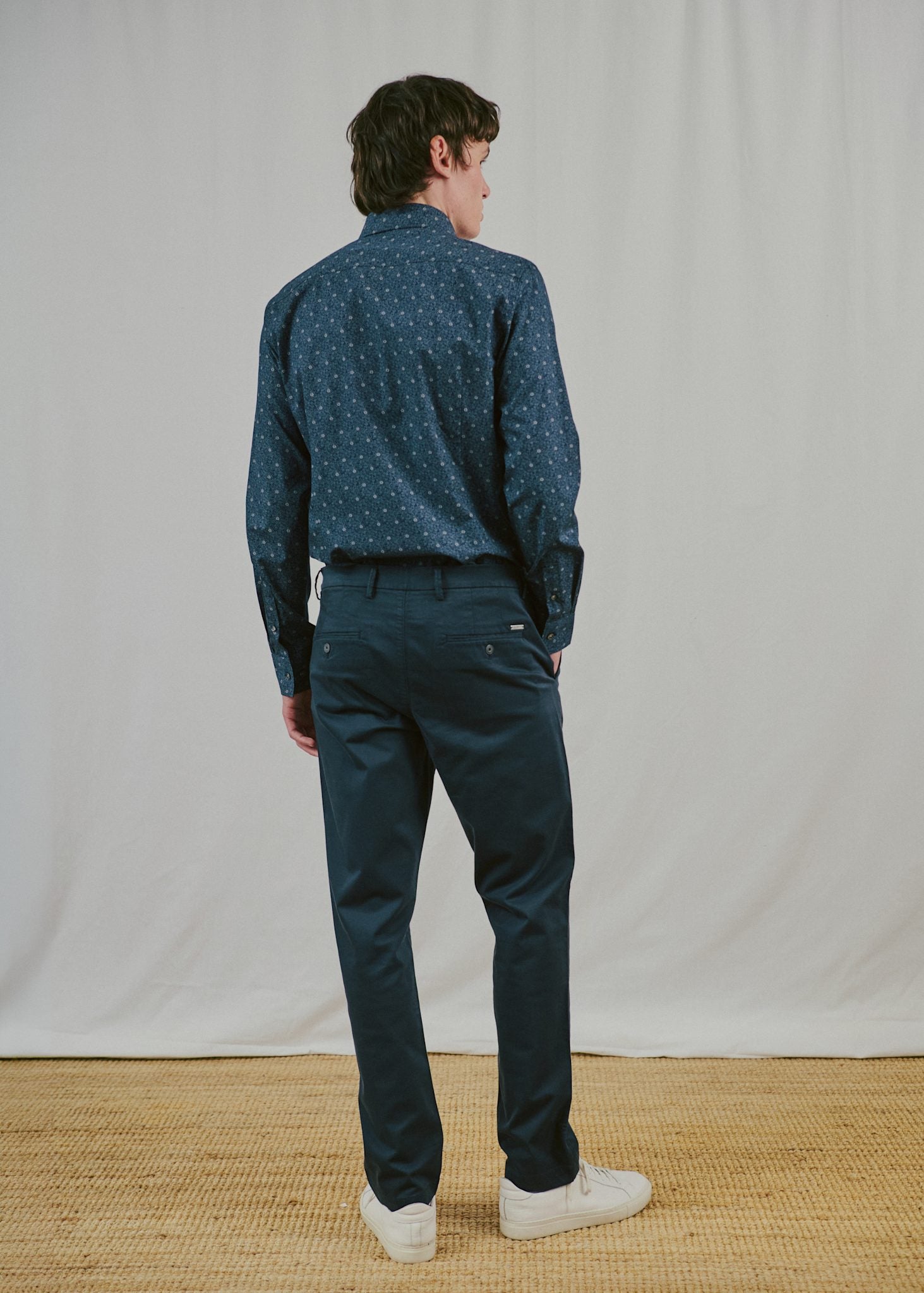BS Buk Modern Fit Skjorte - Navy