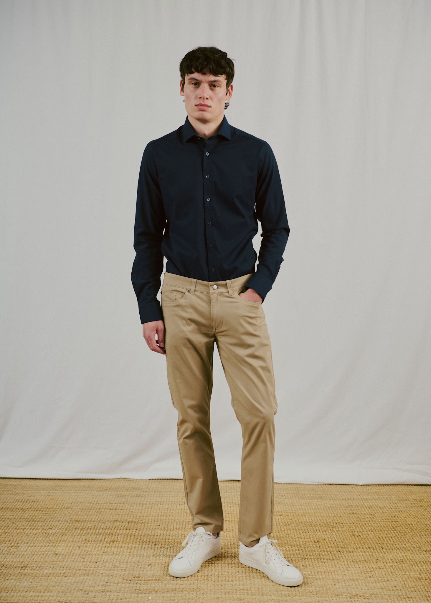 BS Riordan Modern Fit Skjorte - Navy