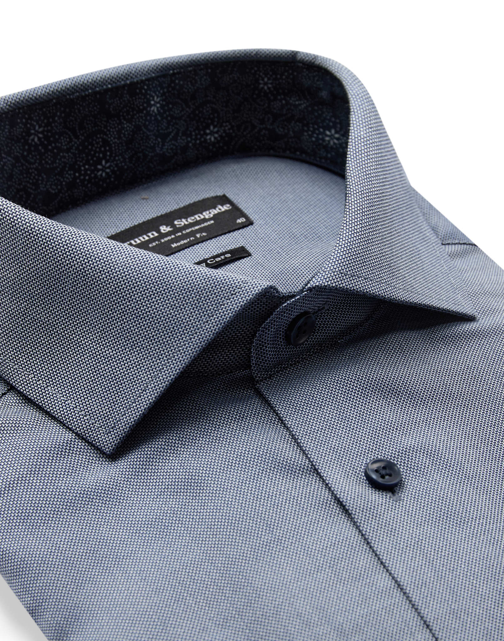 BS Jussi Modern Fit Skjorte - Navy