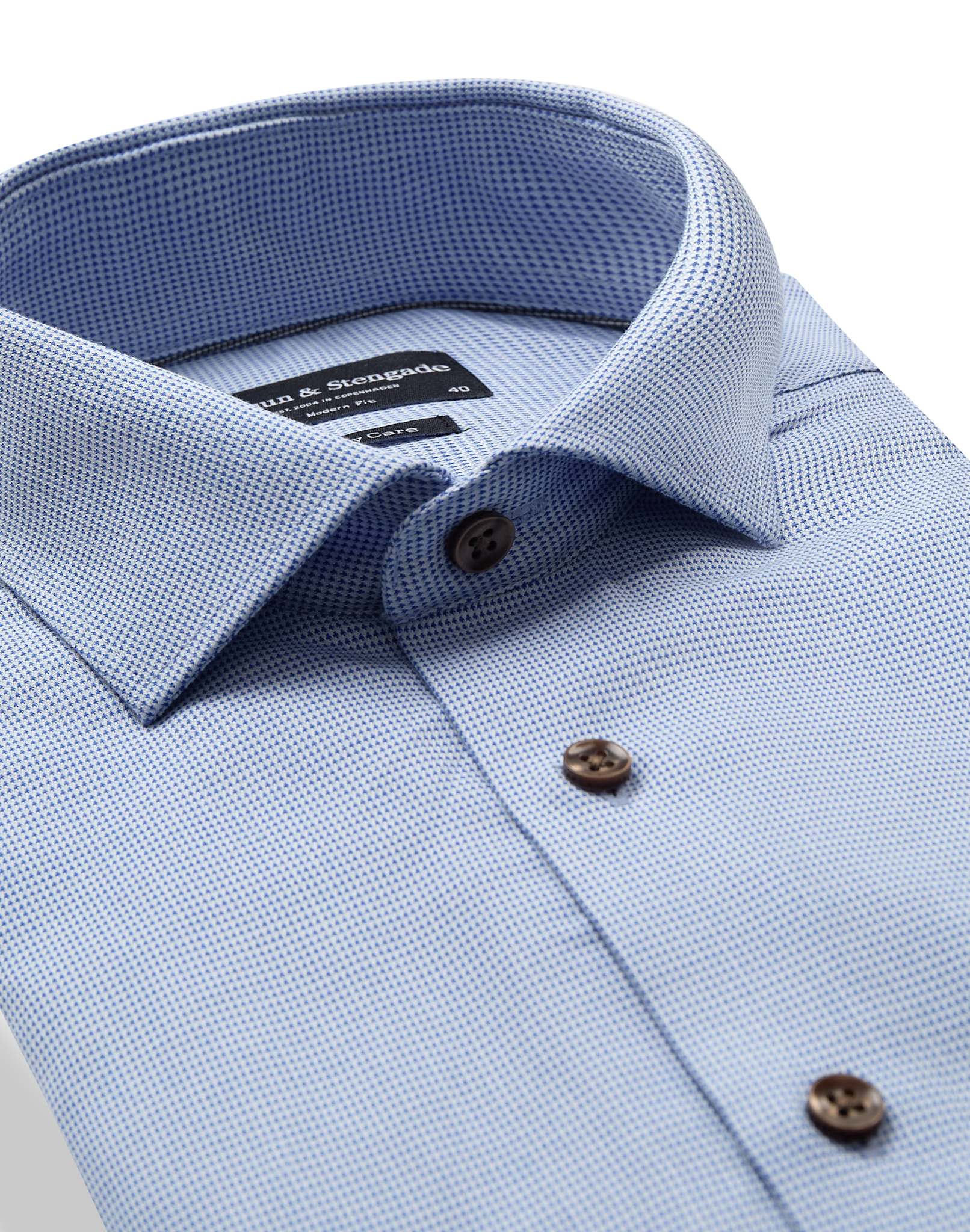 BS Kofod Modern Fit Skjorte - Light Blue