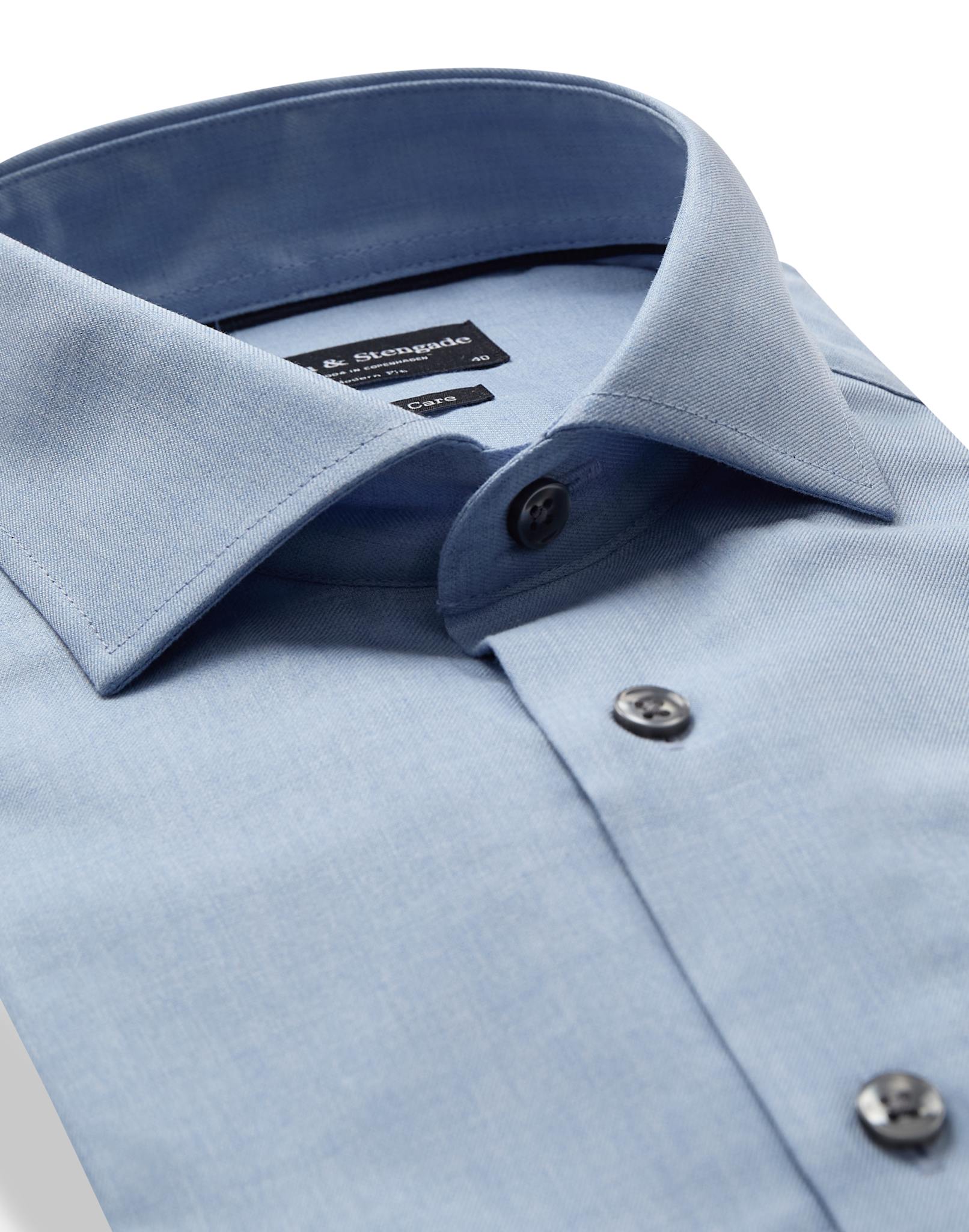 BS Holme Modern Fit Skjorte - Light Blue
