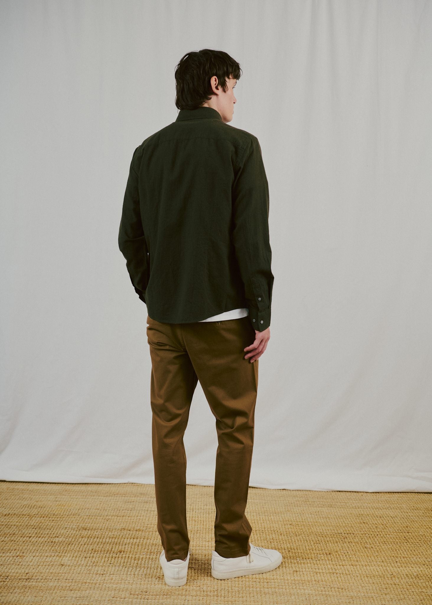 BS Akihito Casual Modern Fit Shirt - Green