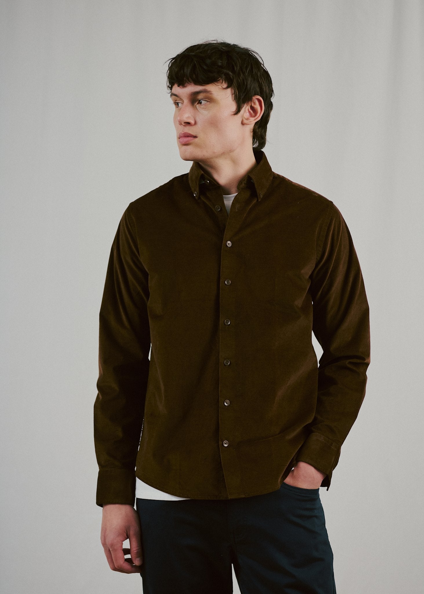 BS Osei Casual Modern Fit Skjorte - Brown