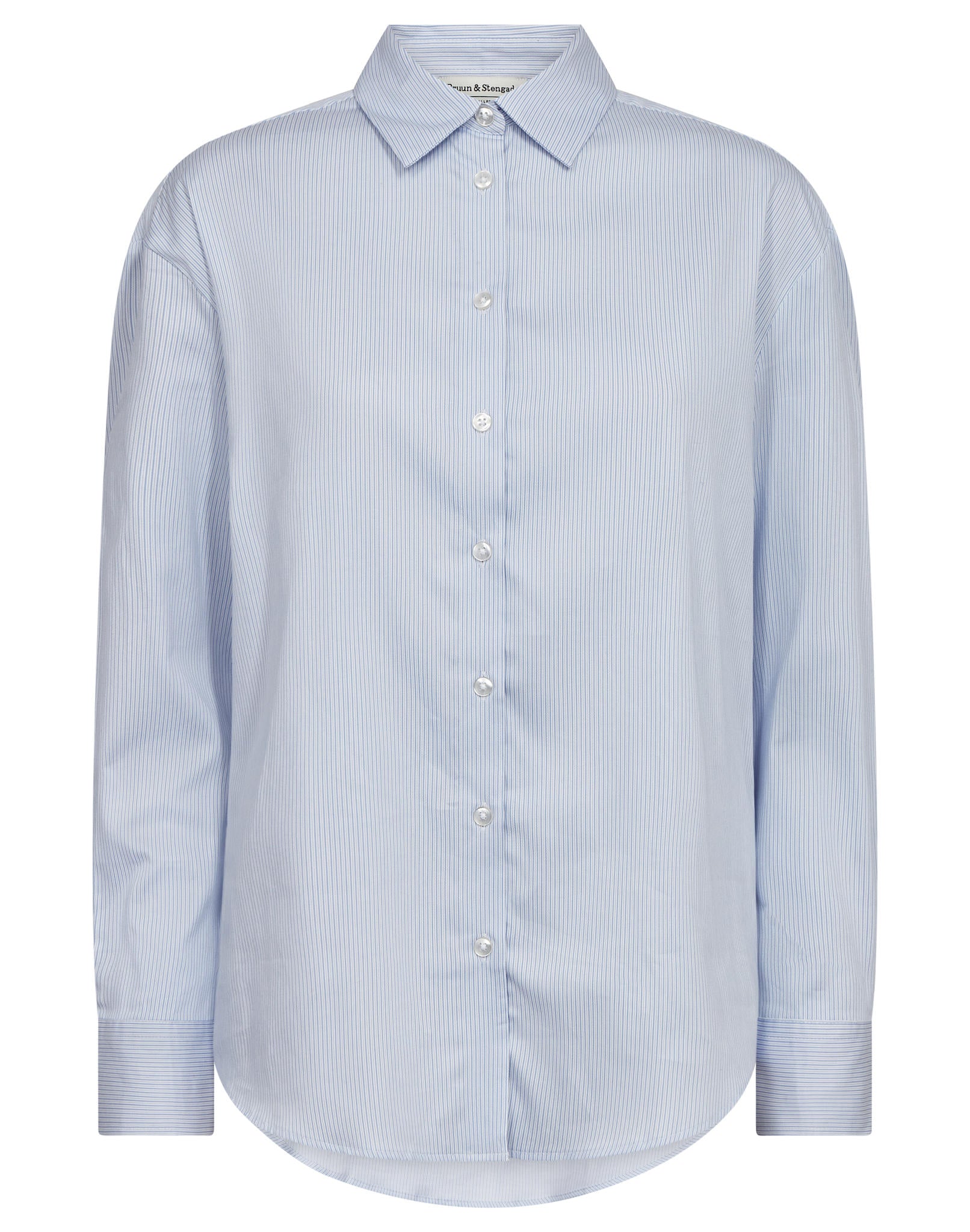 BS Elsie Regular Fit Skjorte - Light Blue/White