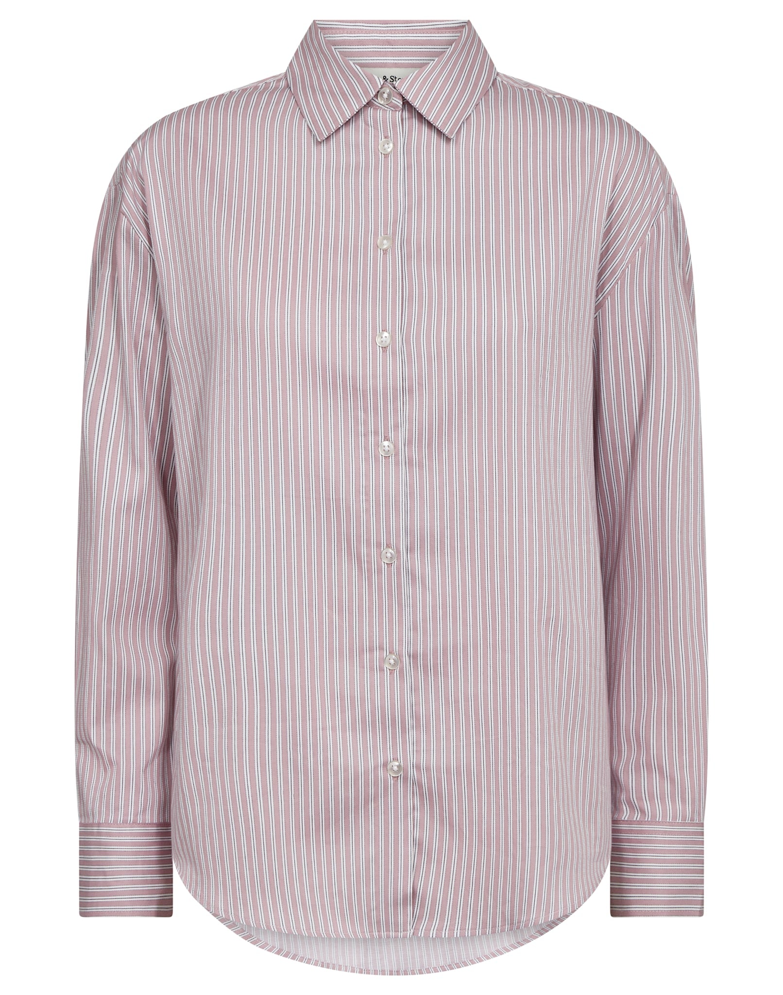 BS Elsie Regular Fit Skjorte - Pink/White