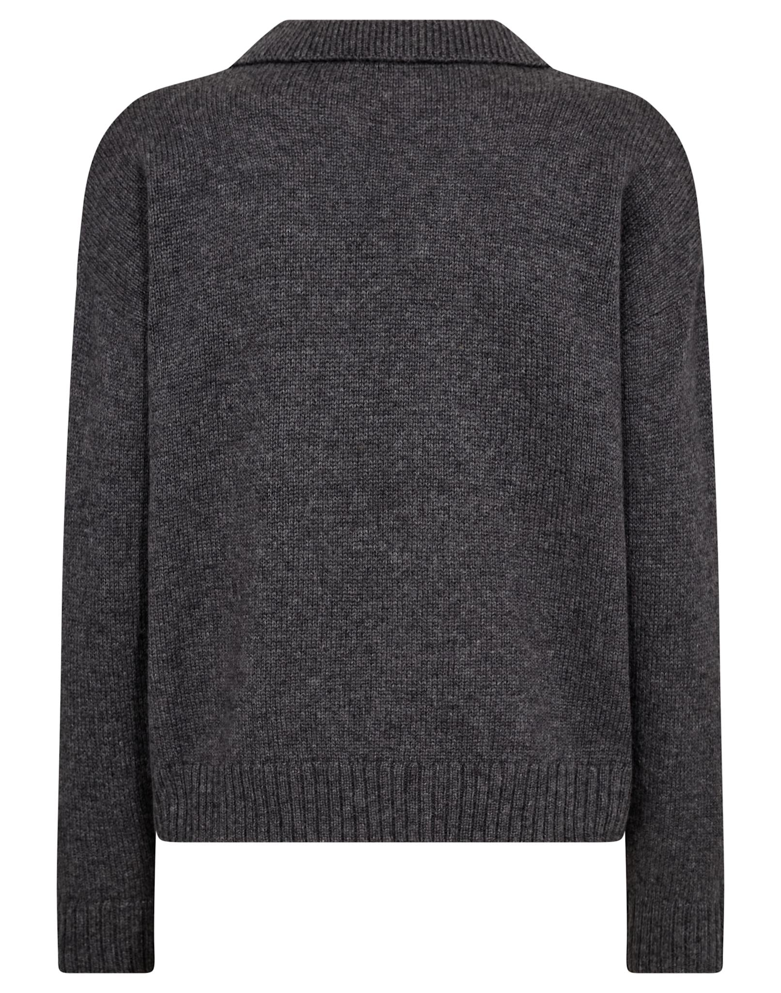 BS Hedwig Regular Fit Strik - Dark Grey