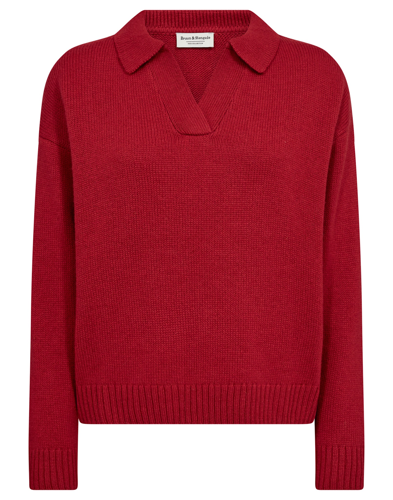 BS Hedwig Regular Fit Knitwear - Red