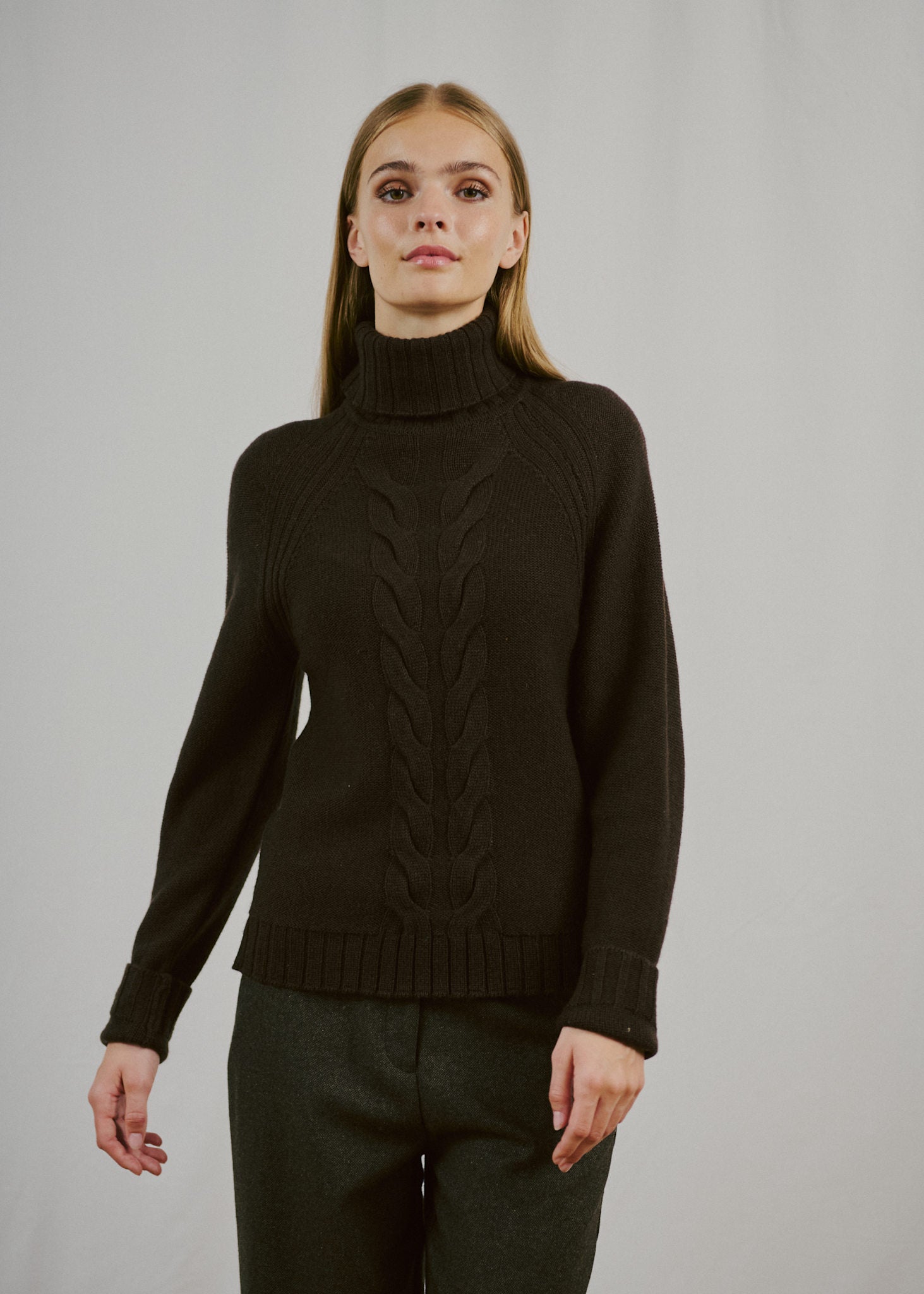 BS Juliana Regular Fit Strik - Dark Brown