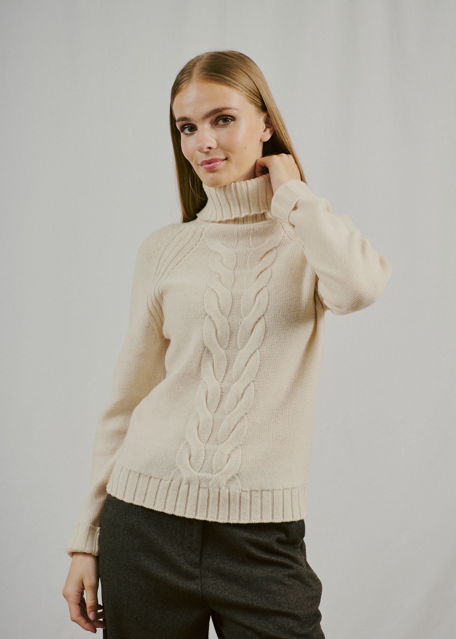 BS Juliana Regular Fit Strik - Ecru