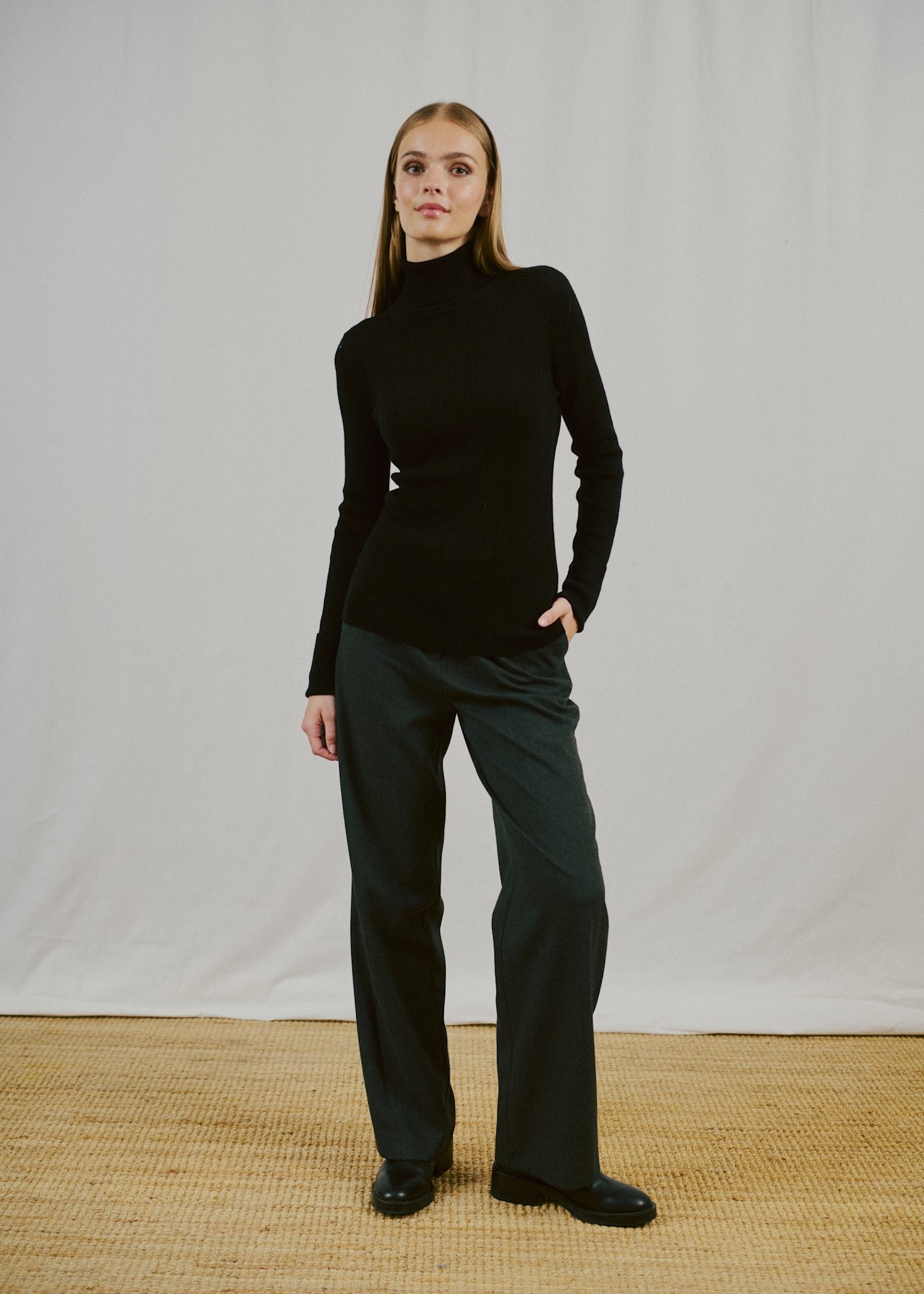 BS Hege Regular Fit Strik - Black