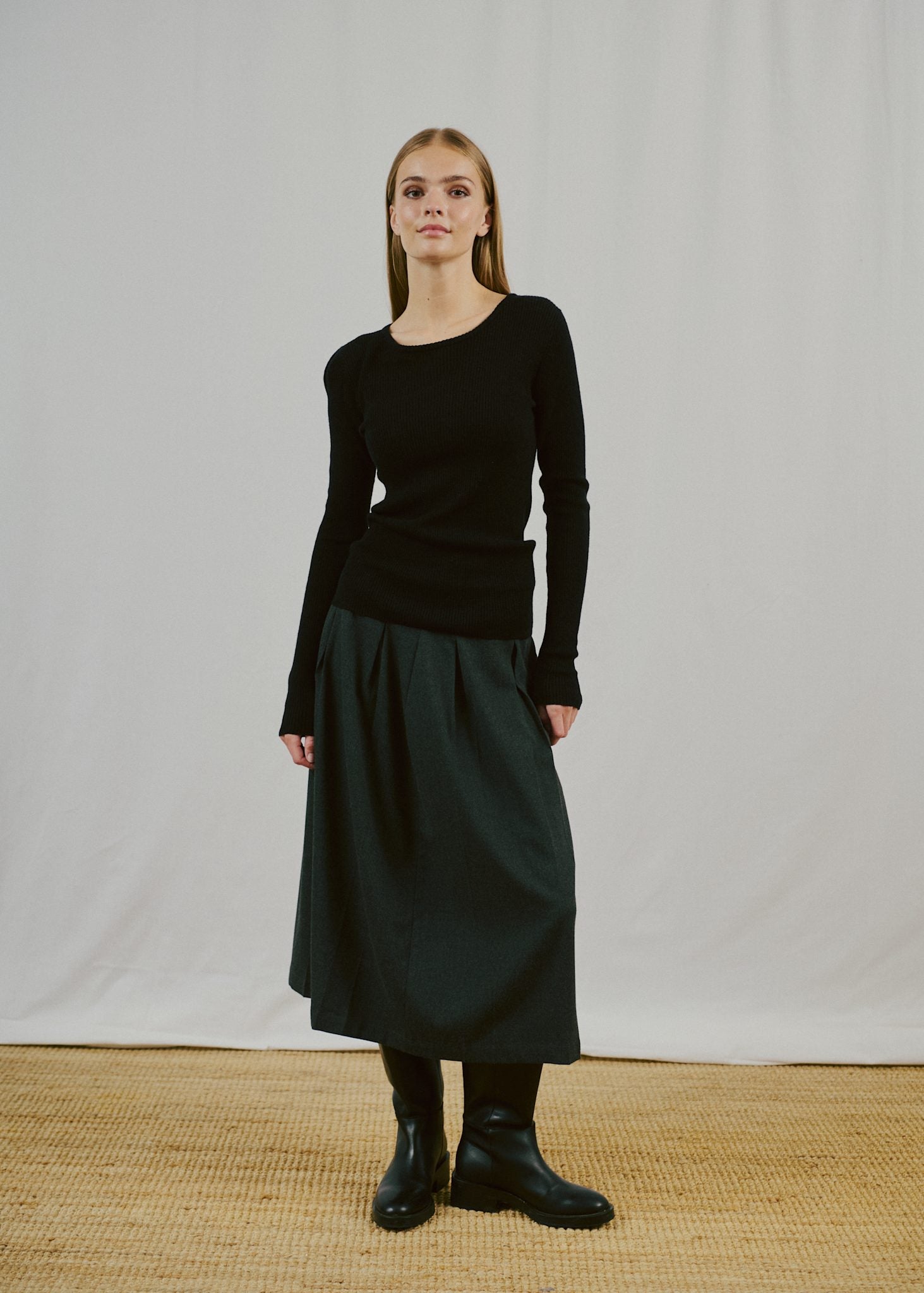 BS Asdis Regular Fit Strik - Black