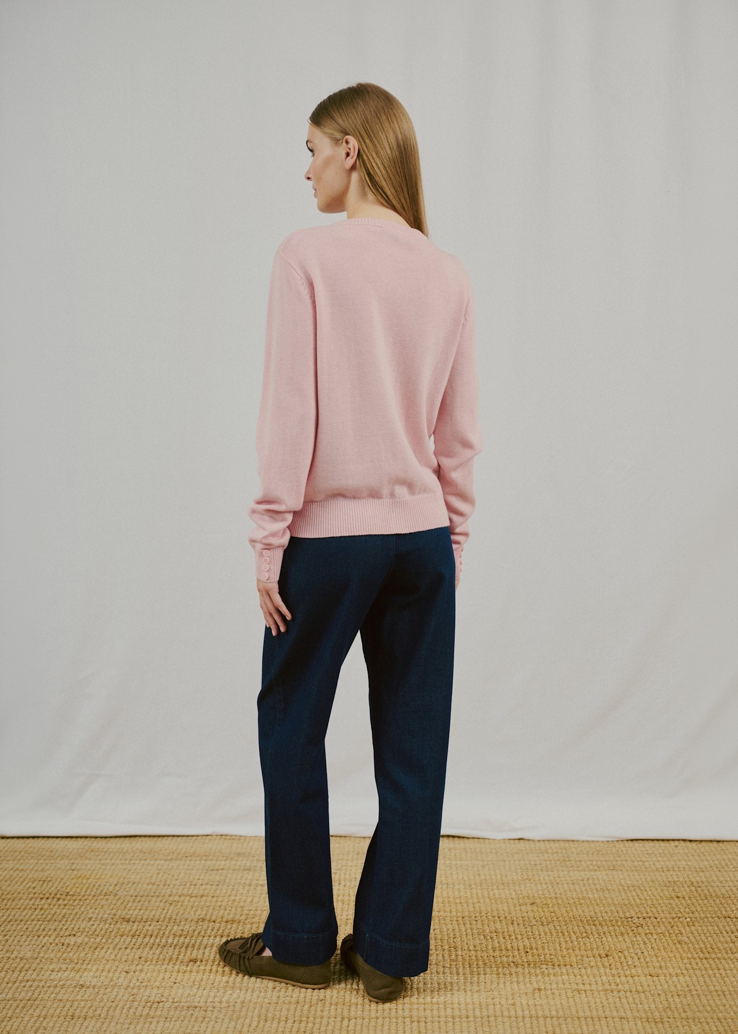 BS Edel Regular Fit Strik - Chalk Pink
