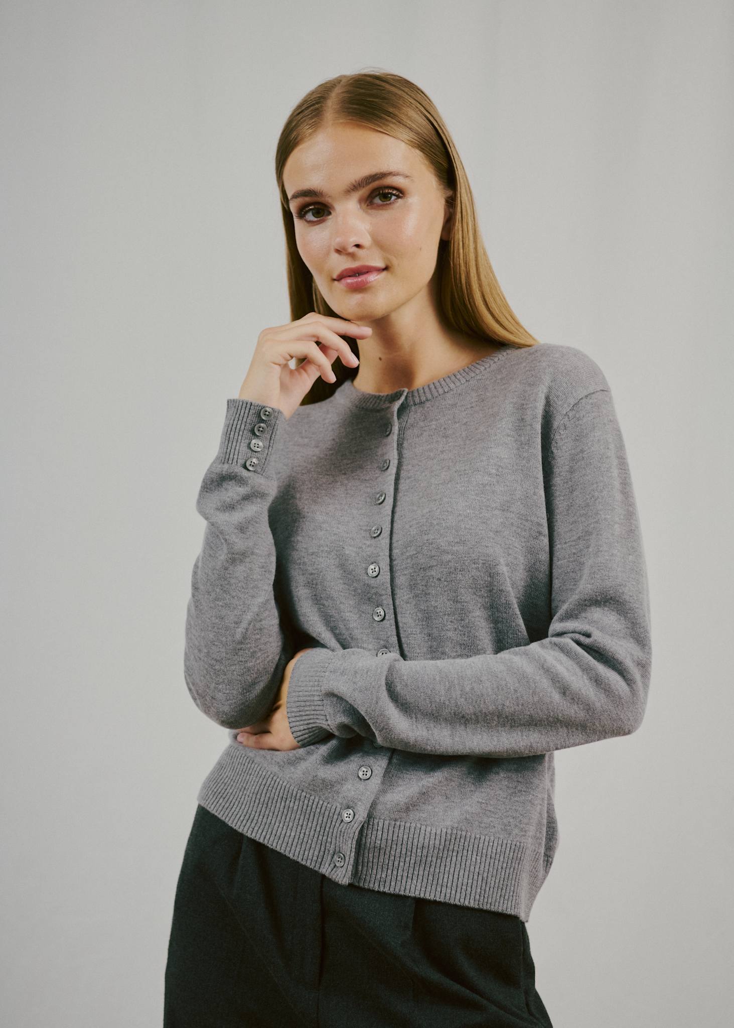 BS Edel Regular Fit Strik - Grey