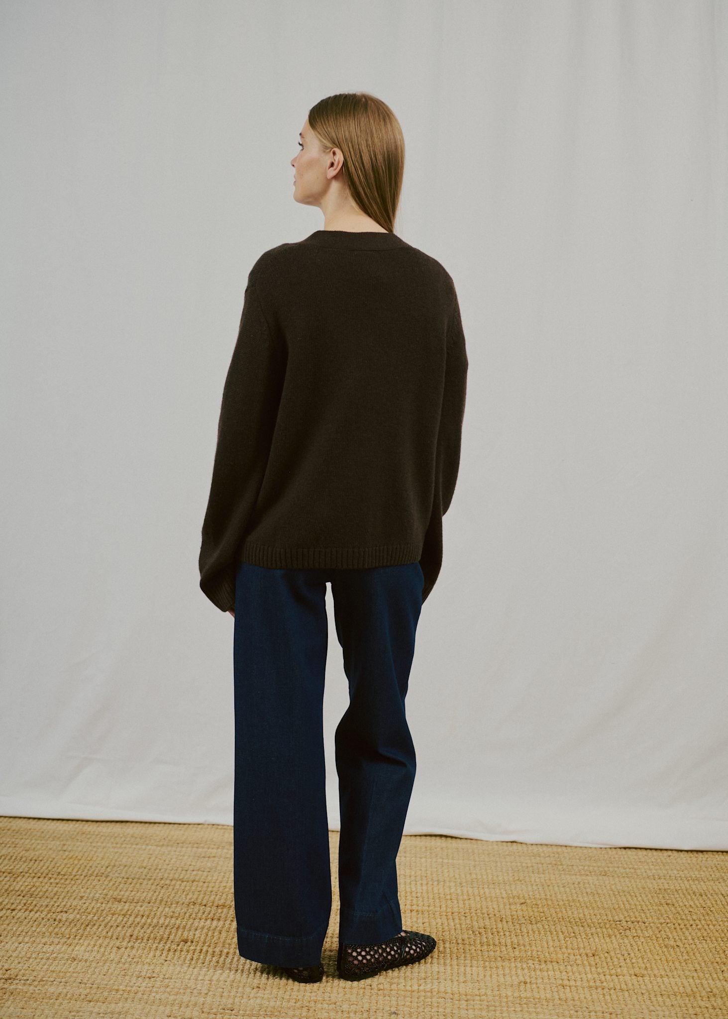 BS Gretel Regular Fit Strik - Dark Brown
