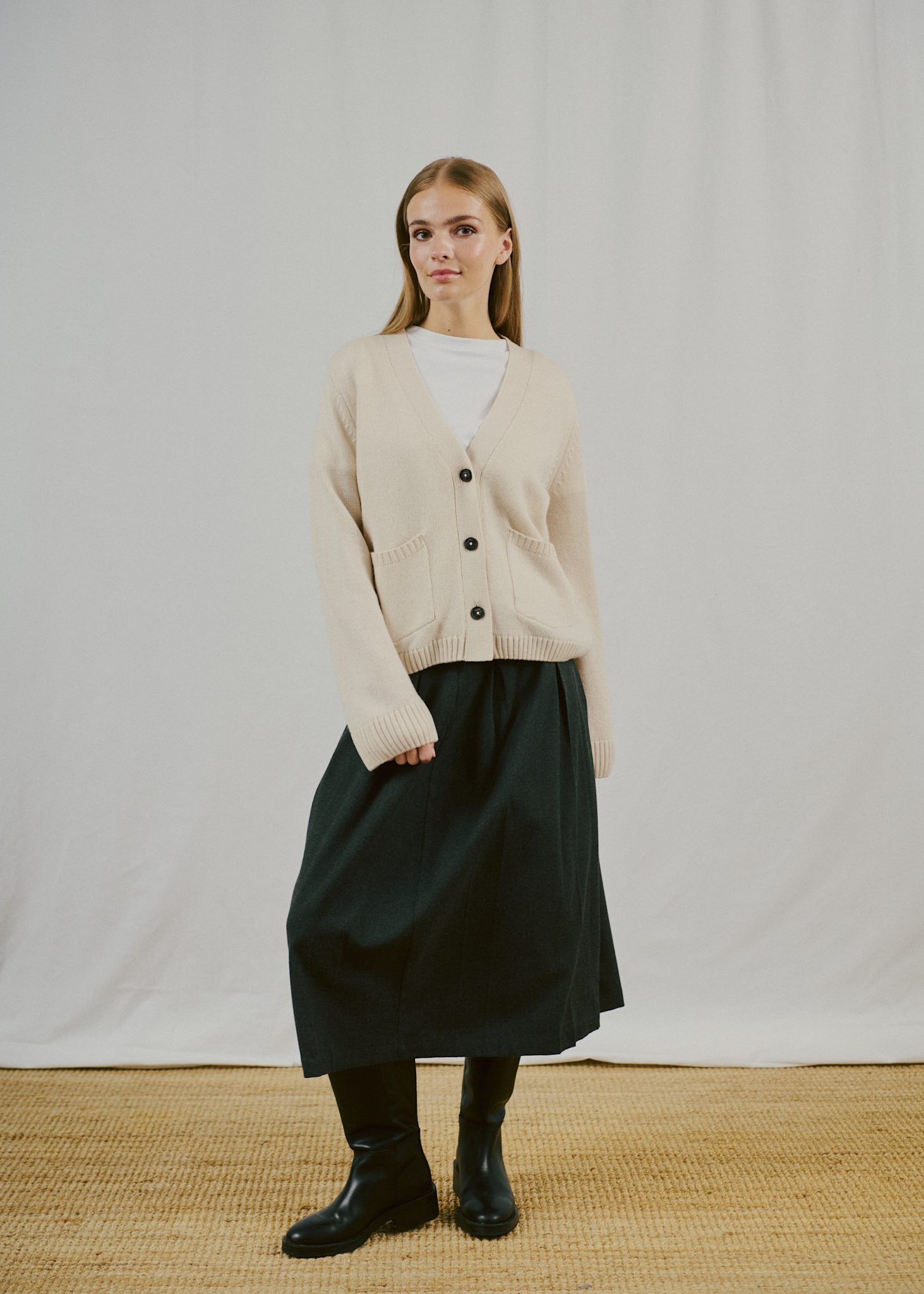 BS Gretel Regular Fit Strik - Ecru