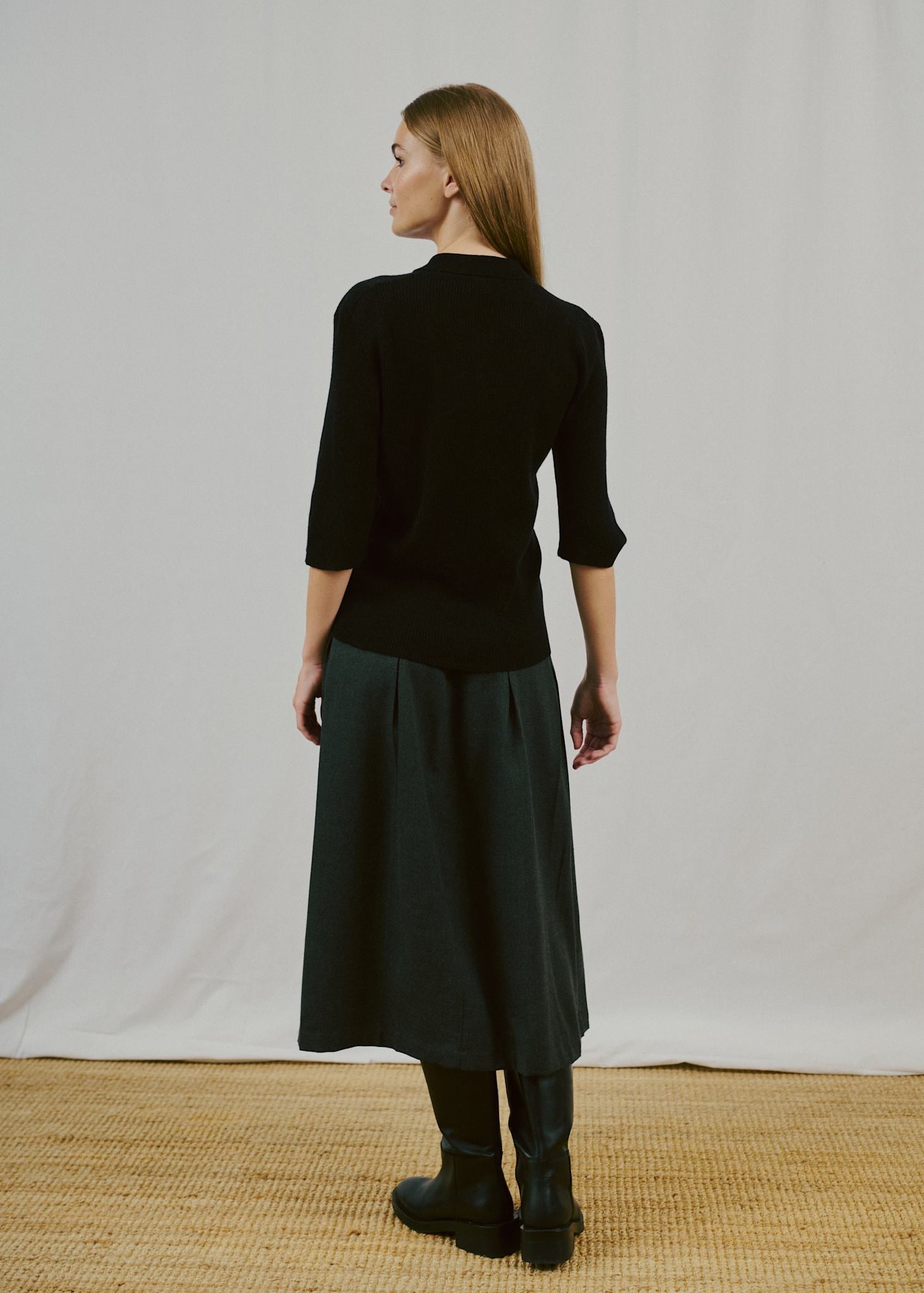 BS Agna Regular Fit Strik - Black
