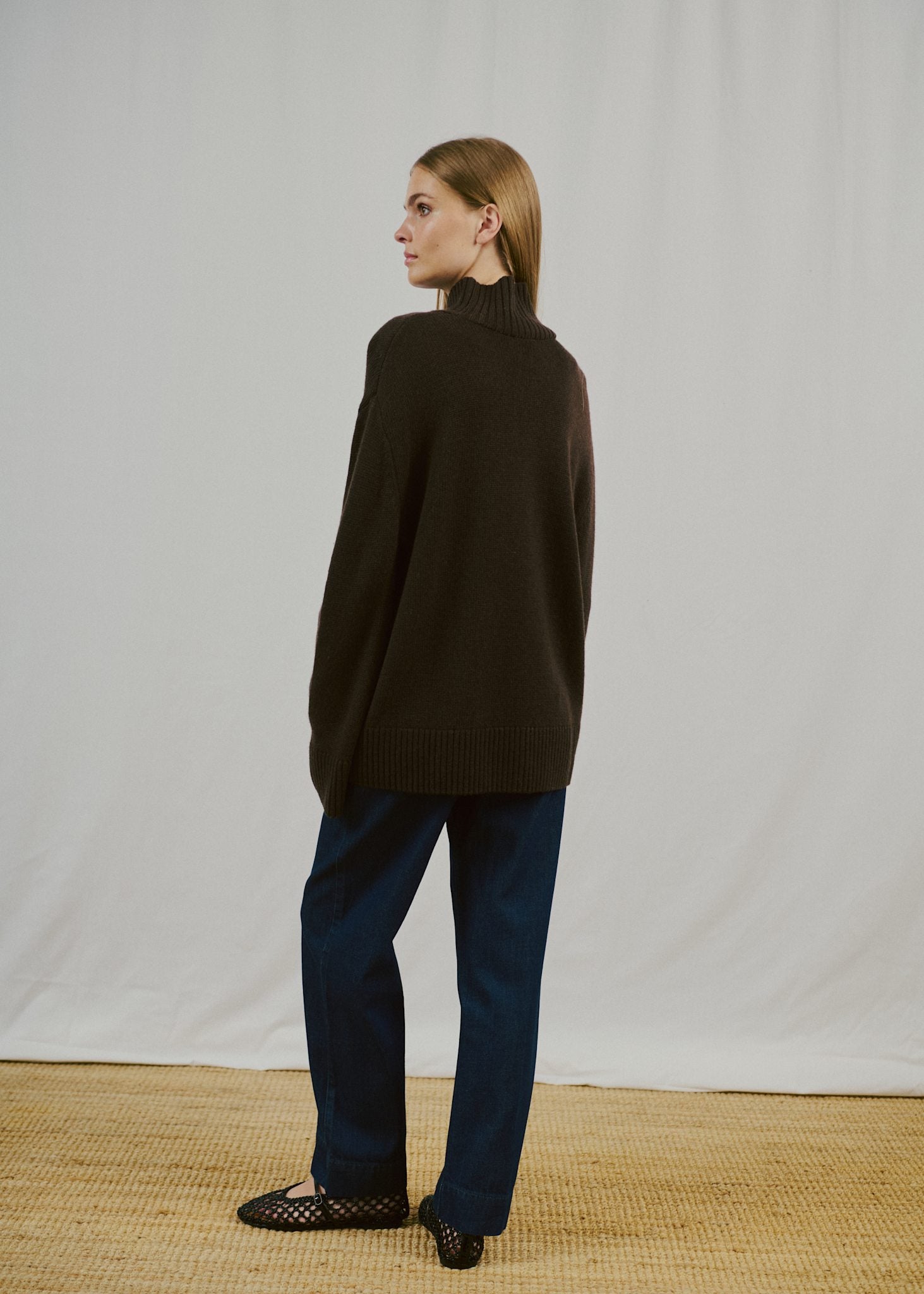 BS Emmeline Regular Fit Strik - Dark Brown