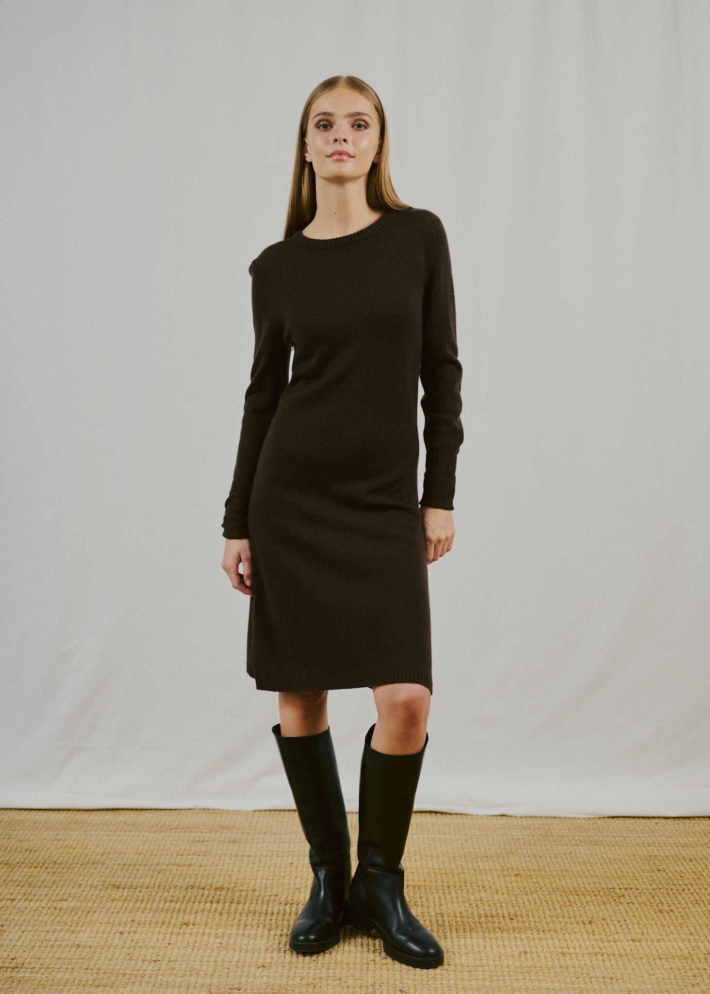 BS Iselin Regular Fit Kjole - Dark Brown