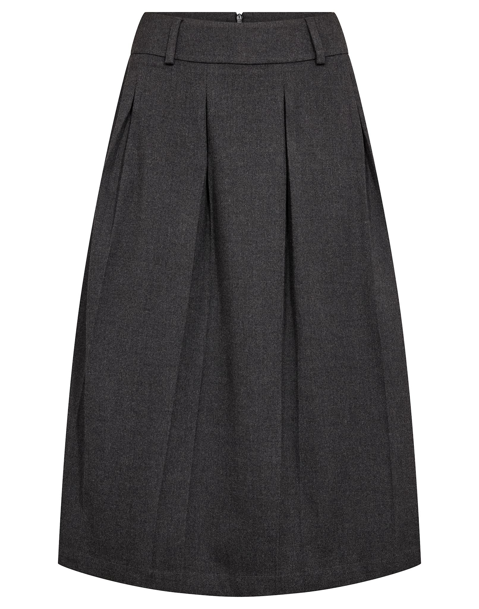 BS Elke Regular Fit Nederdel - Dark Grey