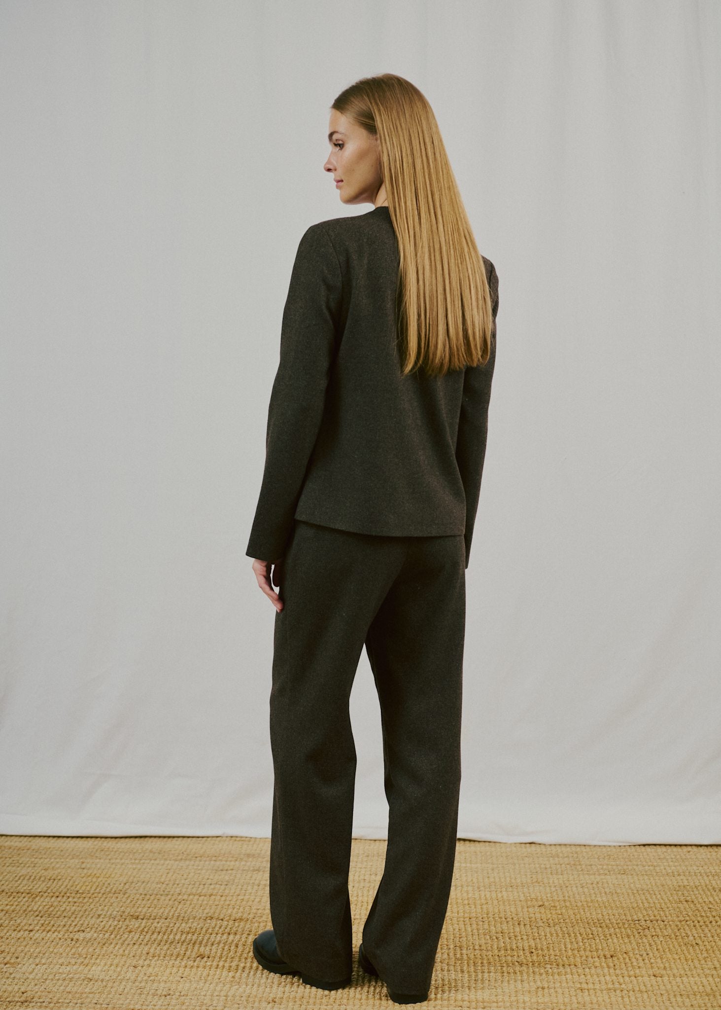 BS Heike Regular Fit Habitbukser - Dark Brown
