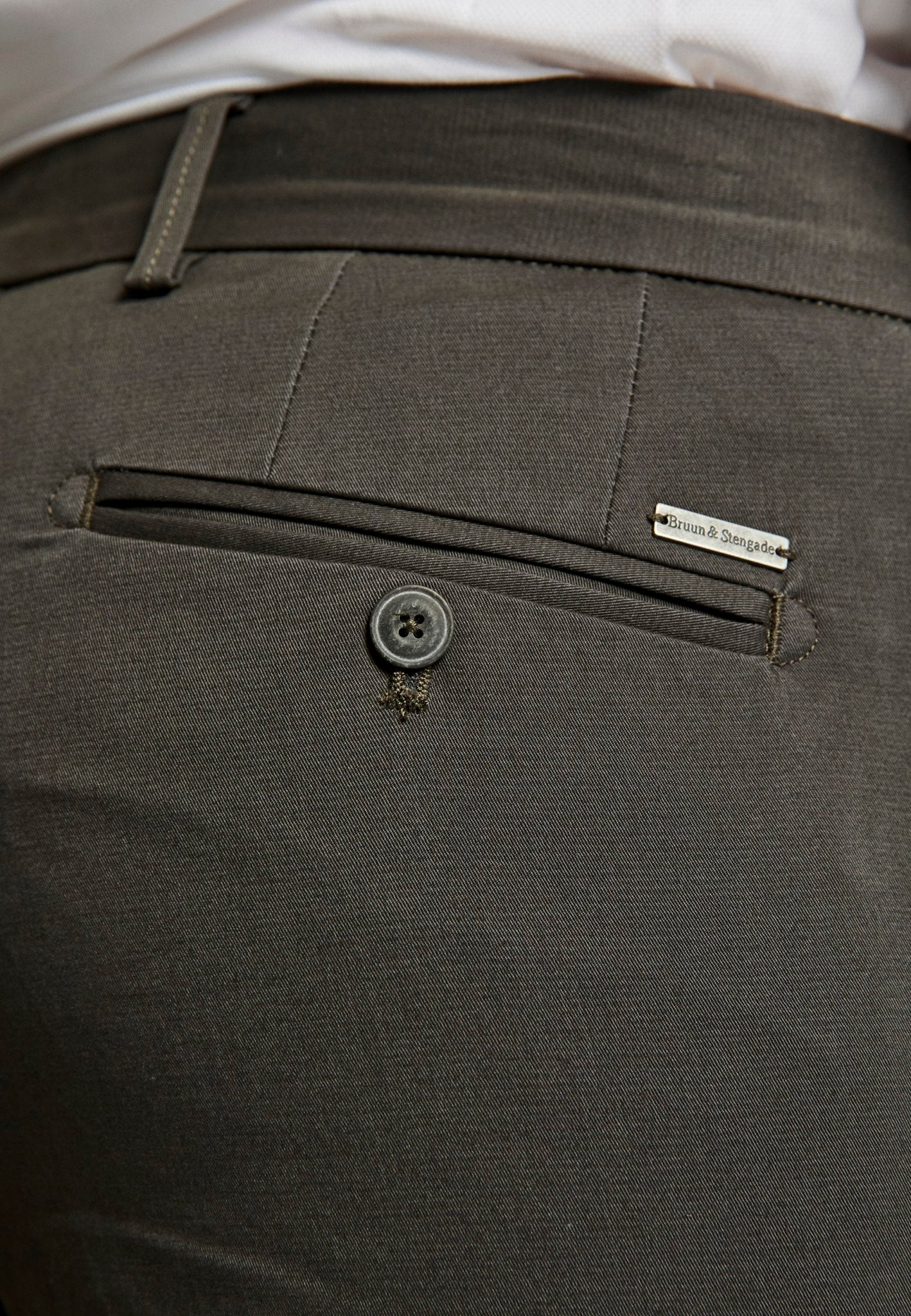 BS Anton slim fit chinos - Dark Grey