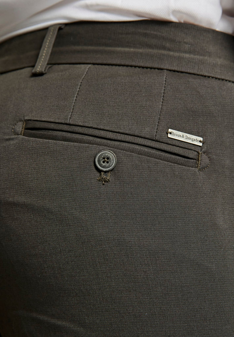 BS Anton Slim Fit Chinos - Dark Grey