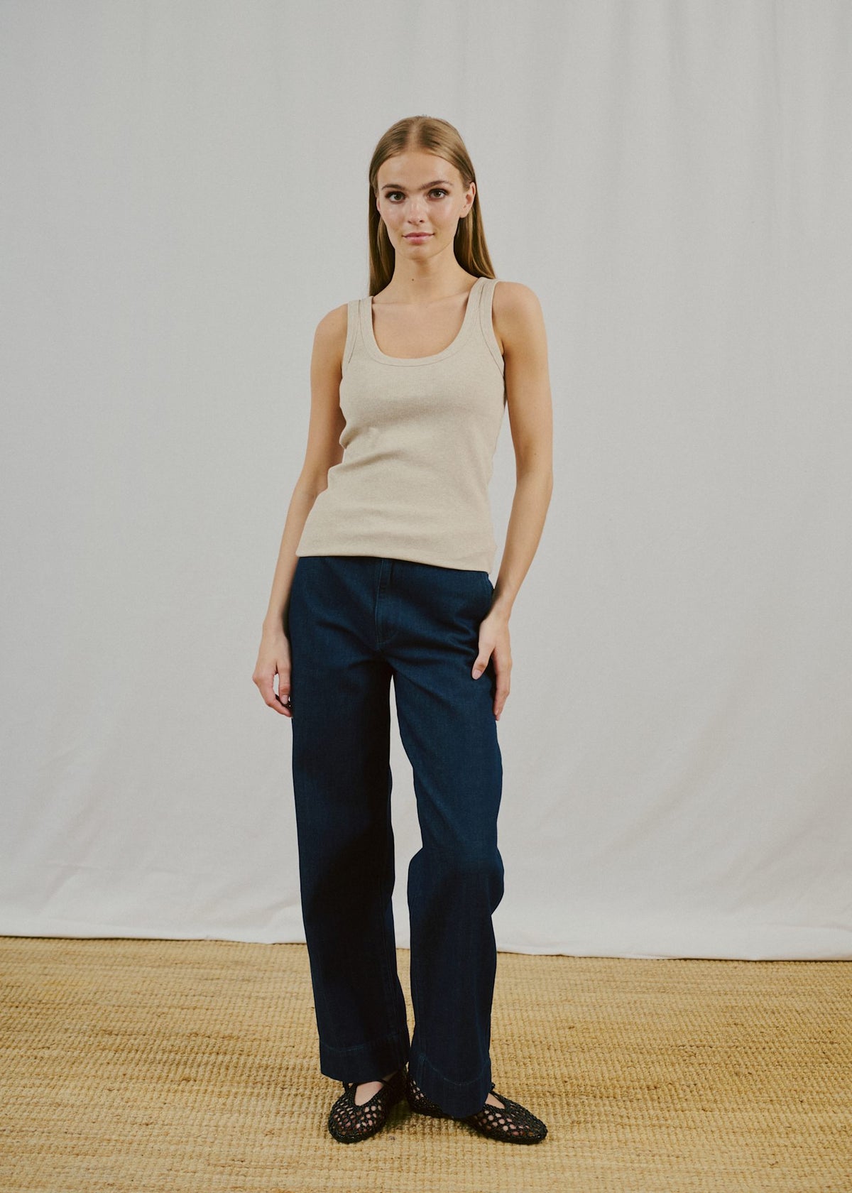 BS Charlotte Regular Fit Top - Sand