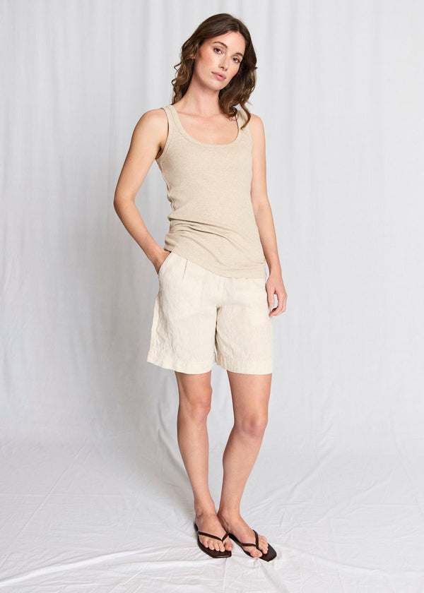 BS Charlotte Regular Fit Top - Sand