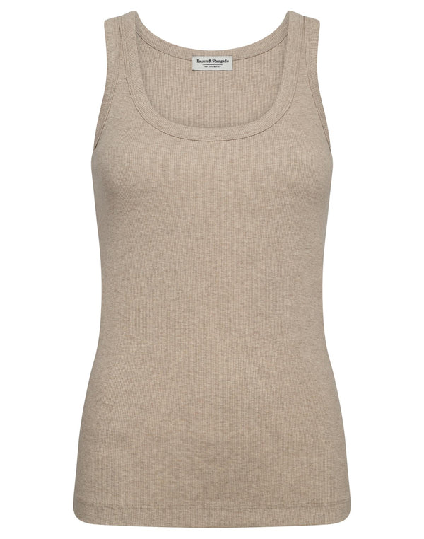 BS Charlotte Regular Fit Top - Sand