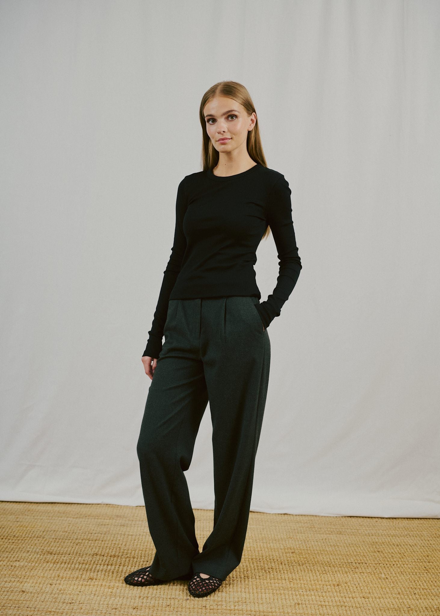 BS Margrethe Langærmet T-Shirt - Black