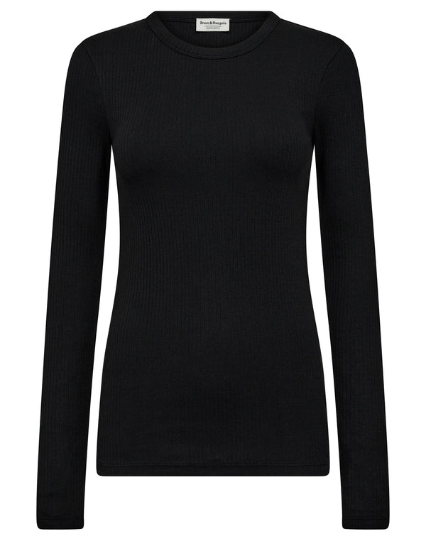 BS Margrethe Langærmet T-Shirt - Black