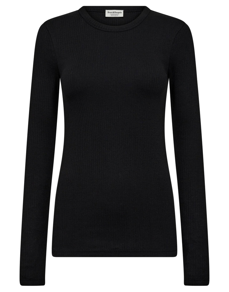 BS Margrethe Langærmet T-Shirt - Black