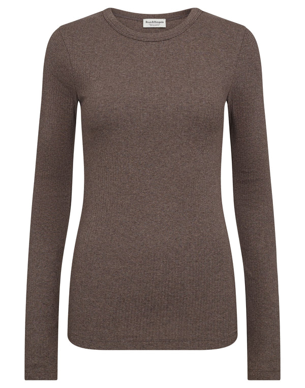 BS Margrethe Langærmet T-Shirt - Brown