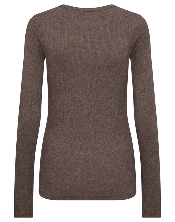 BS Margrethe Langærmet T-Shirt - Brown