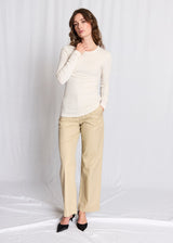 BS Margrethe Langærmet T-Shirt - Off White