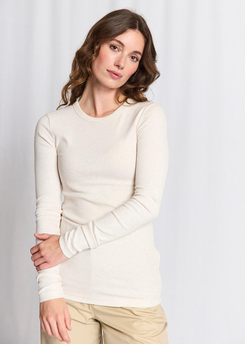 BS Margrethe Langærmet T-Shirt - Off White