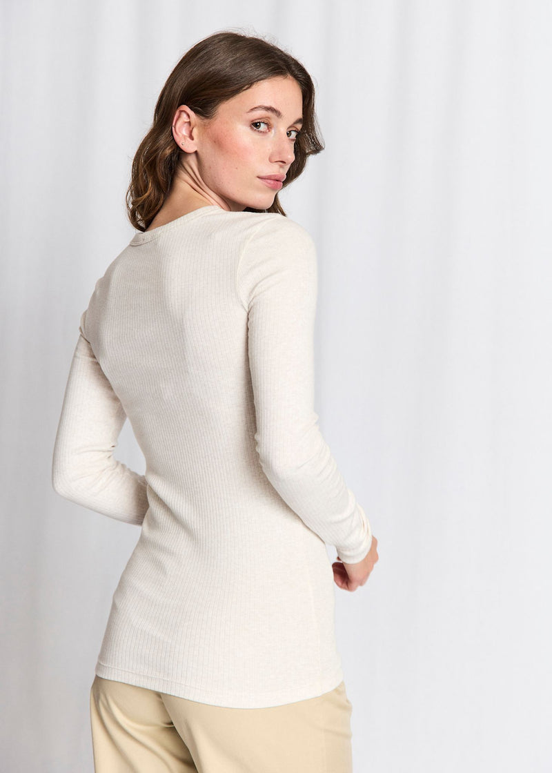 BS Margrethe Langærmet T-Shirt - Off White