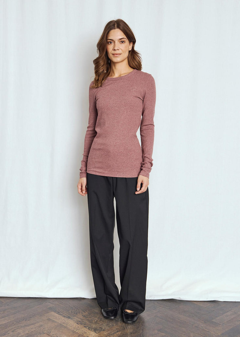 BS Margrethe Langærmet T-Shirt - Plum