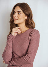 BS Margrethe Langærmet T-Shirt - Plum