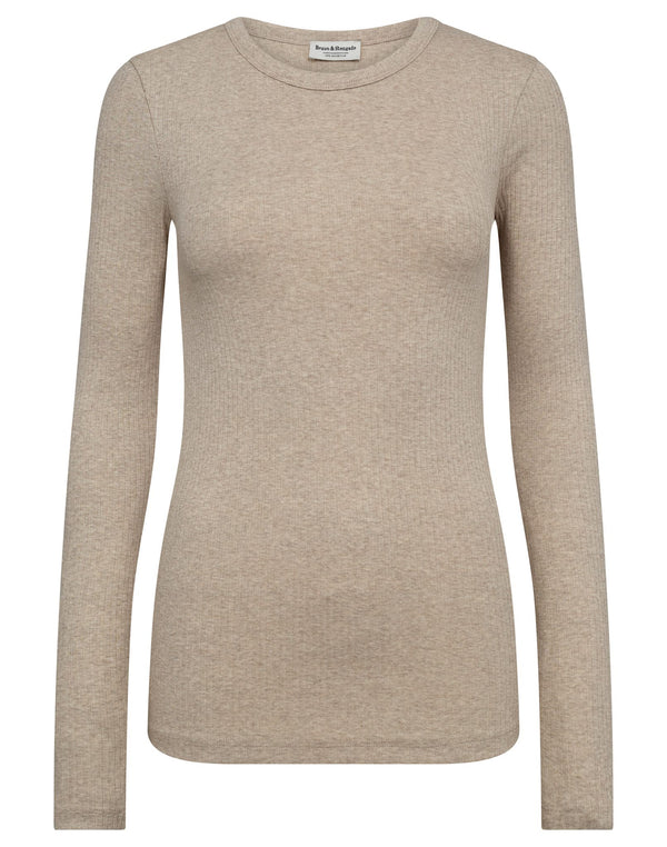 BS Margrethe Langærmet T-Shirt - Sand