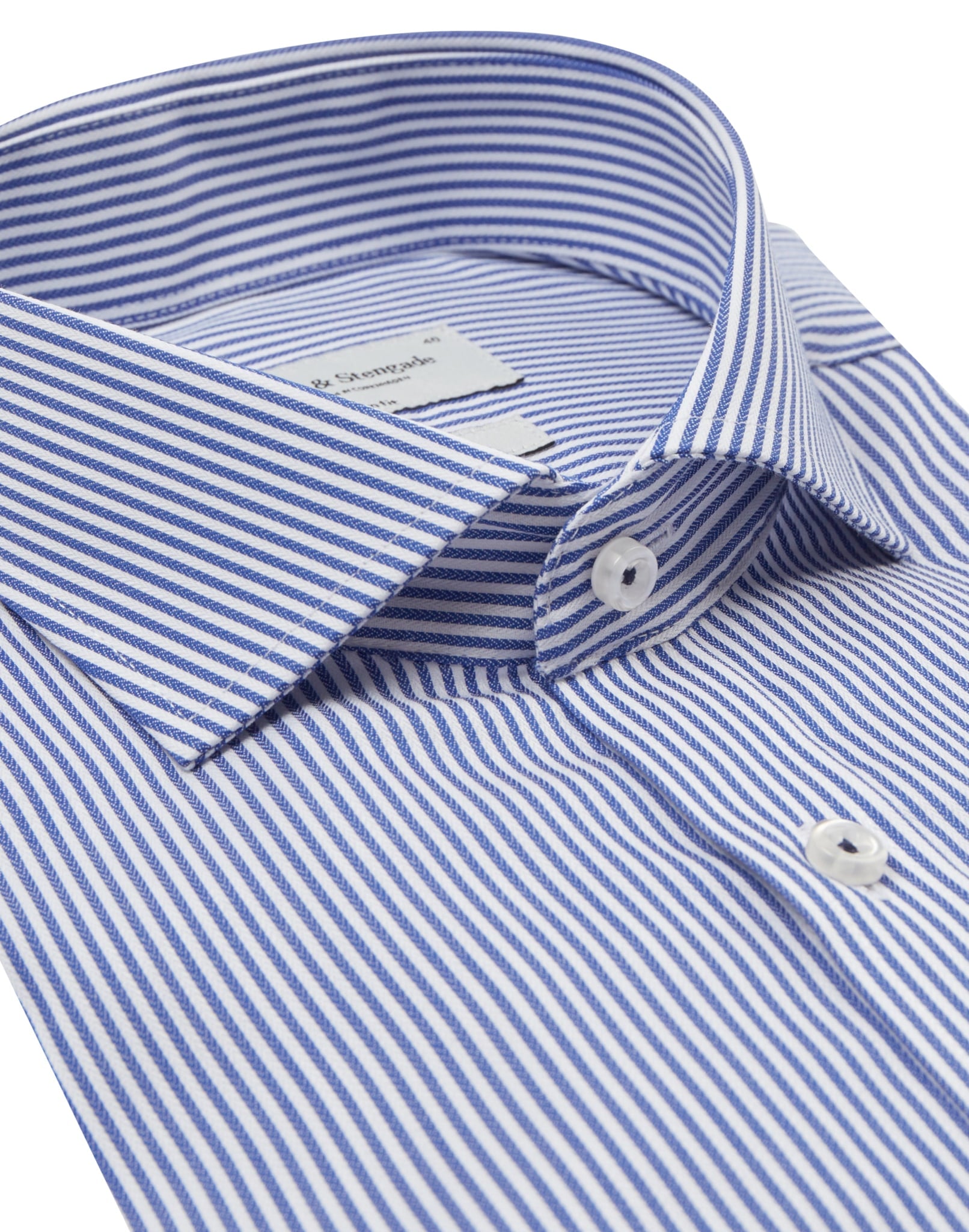 BS Abraham Slim Fit Skjorta - Blue