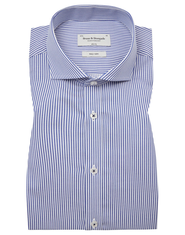 BS Abraham Slim Fit Skjorte - Blue