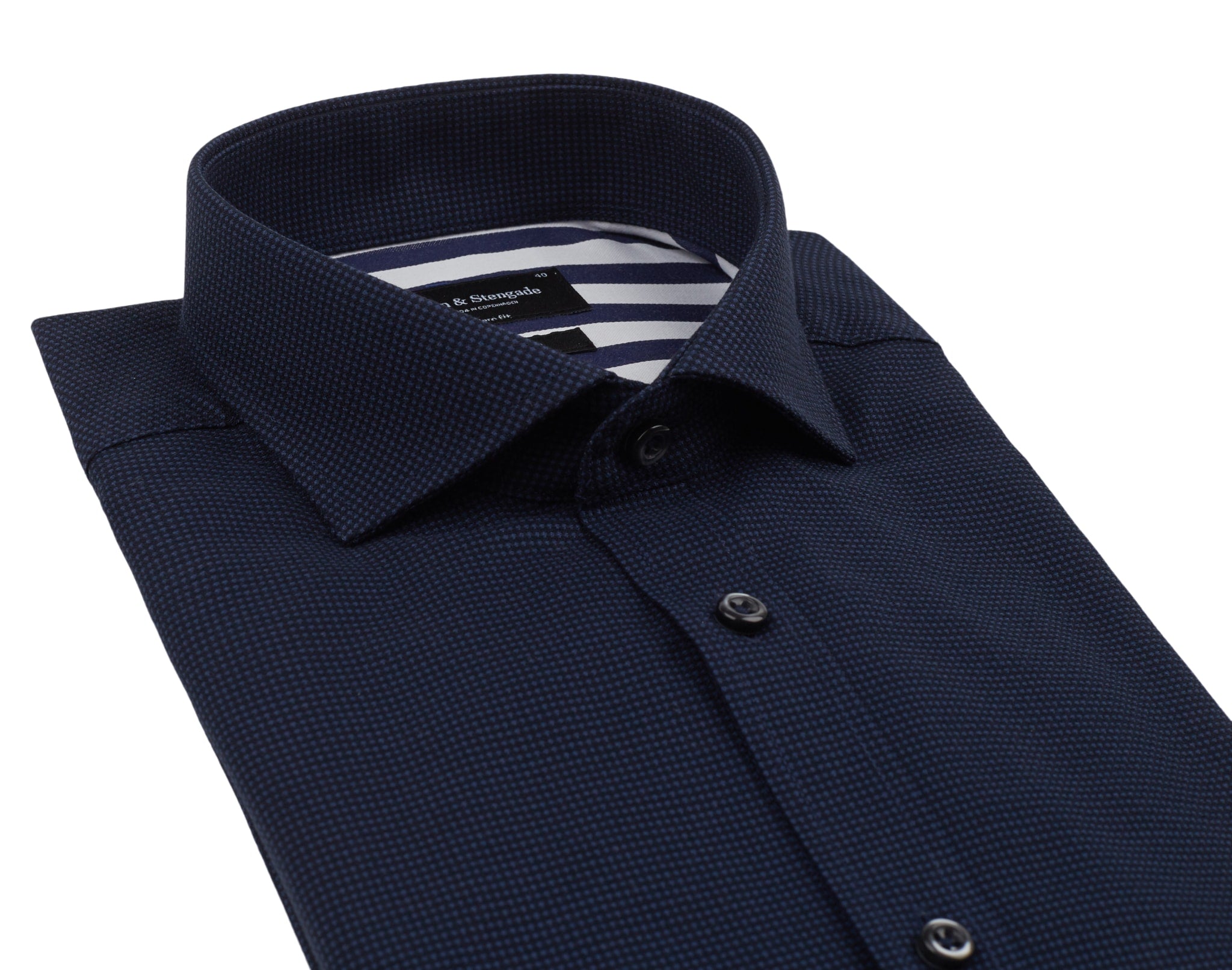 BS Angelino Modern Fit Skjorte - Navy
