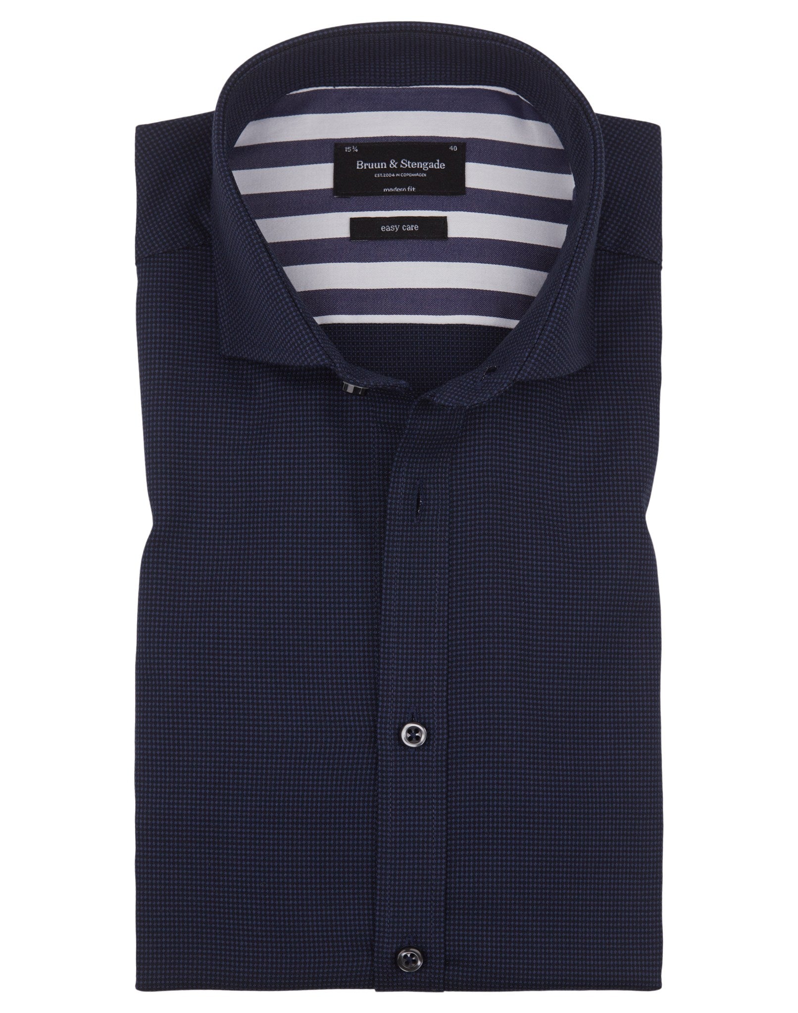 BS Angelino Modern Fit Skjorte - Navy
