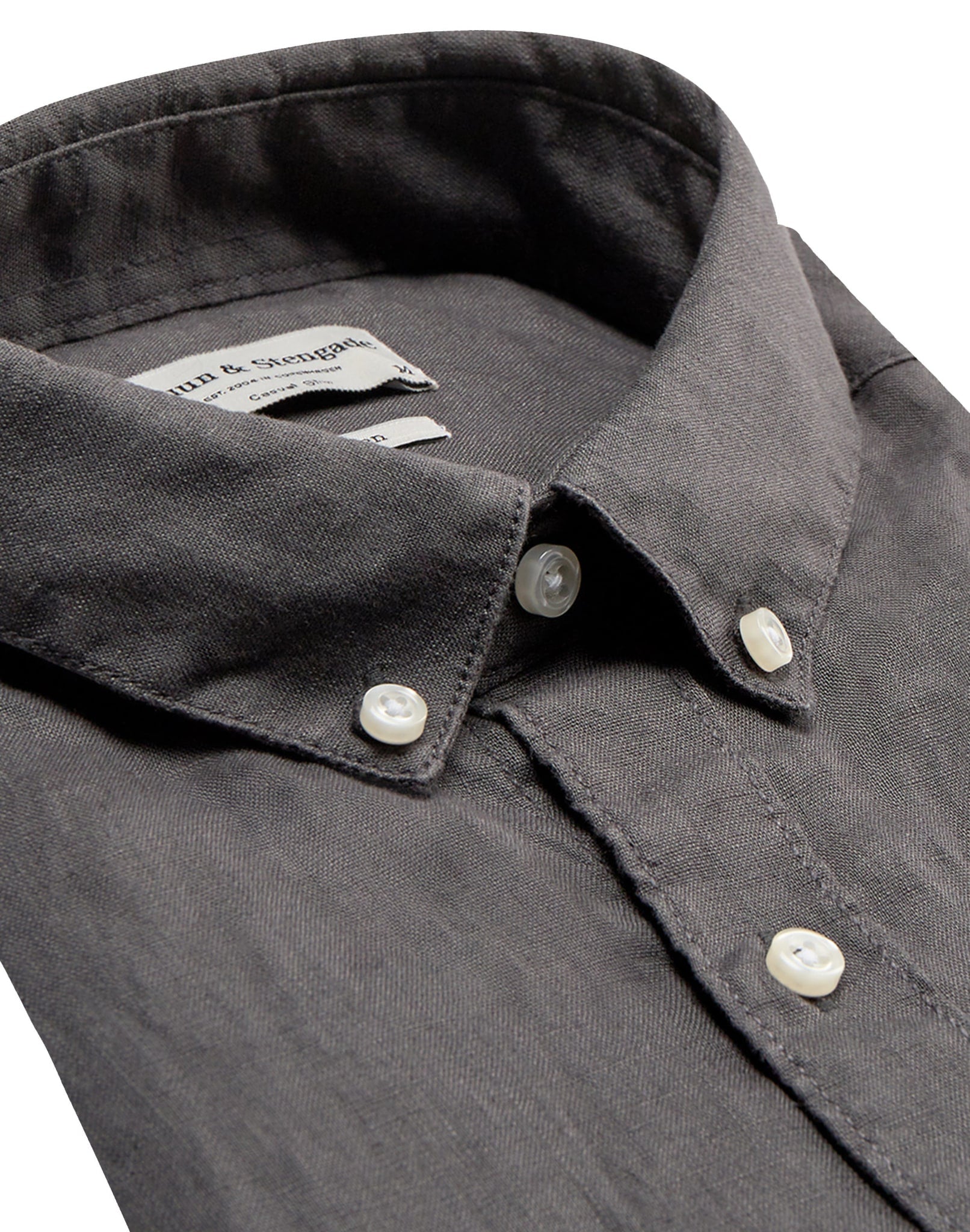 BS Sainz Casual Slim Fit Skjorta - Charcoal