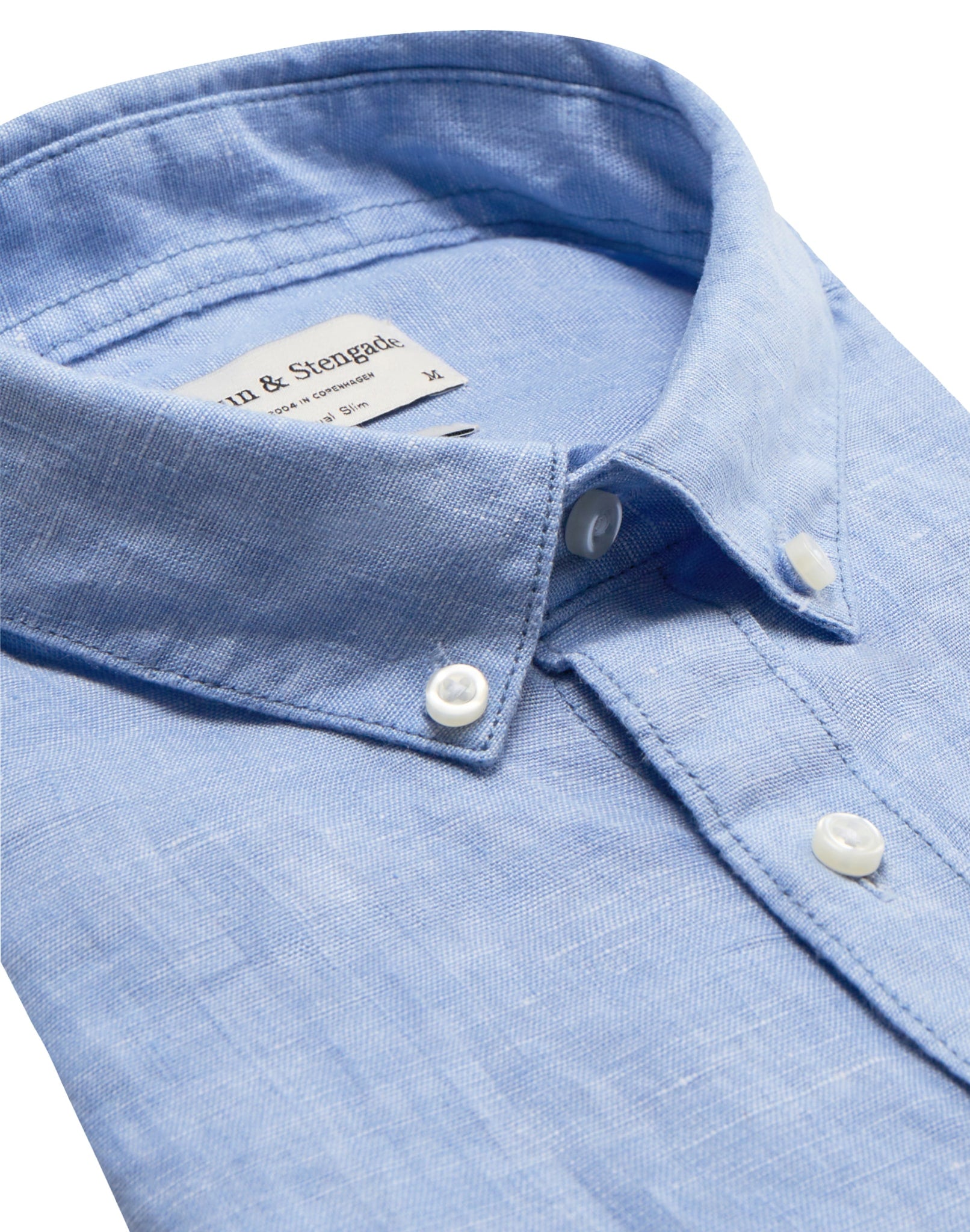 BS Sainz Casual Slim Fit Skjorta - Light Blue
