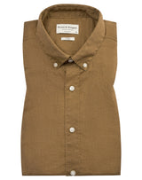 BS Sainz Casual Slim Fit Skjorte - Ochre